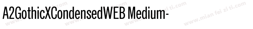 A2GothicXCondensedWEB Medium字体转换